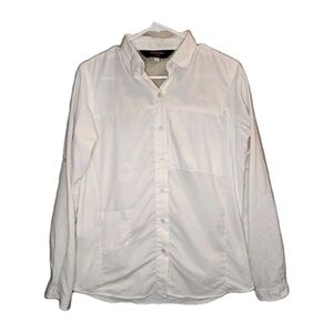 Vintage Redington UPF 30+Sports Shirt White Women's Sz S  Unique Pockets